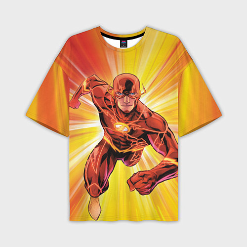 Мужская футболка оверсайз The Flash / 3D-принт – фото 1