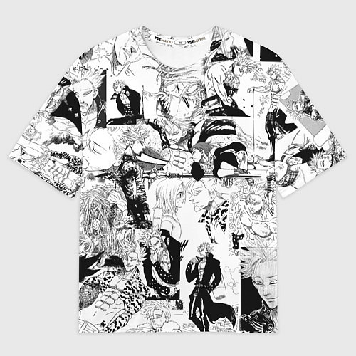 Мужская футболка оверсайз Бан / 3D-принт – фото 1