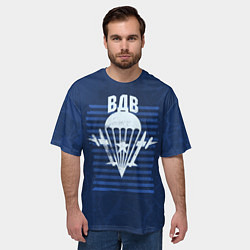 Футболка оверсайз мужская ВДВ, цвет: 3D-принт — фото 2