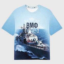 Мужская футболка оверсайз ВМФ