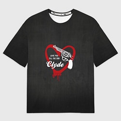 Футболка оверсайз мужская Clyde, цвет: 3D-принт