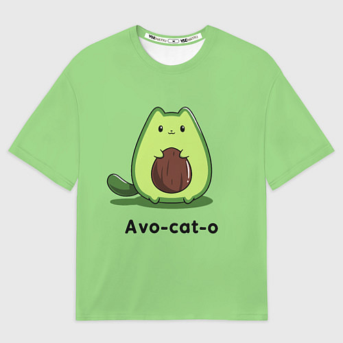 Мужская футболка оверсайз Avo - cat - o / 3D-принт – фото 1