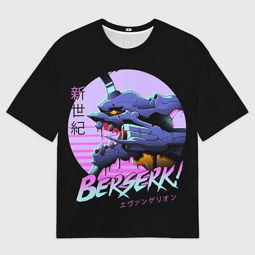 Мужская футболка оверсайз Evangelion / 3D-принт – фото 1