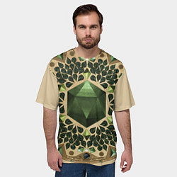Футболка оверсайз мужская DnD Dices: Pattern, цвет: 3D-принт — фото 2