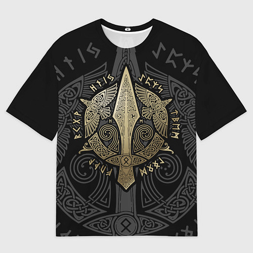 Мужская футболка оверсайз Кельтские ястребы / 3D-принт – фото 1