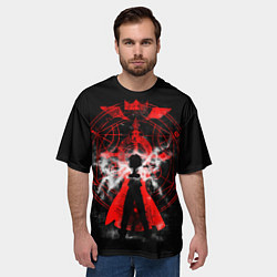 Футболка оверсайз мужская Стальной алхимик, цвет: 3D-принт — фото 2