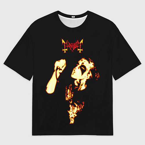 Мужская футболка оверсайз Mayhem / 3D-принт – фото 1