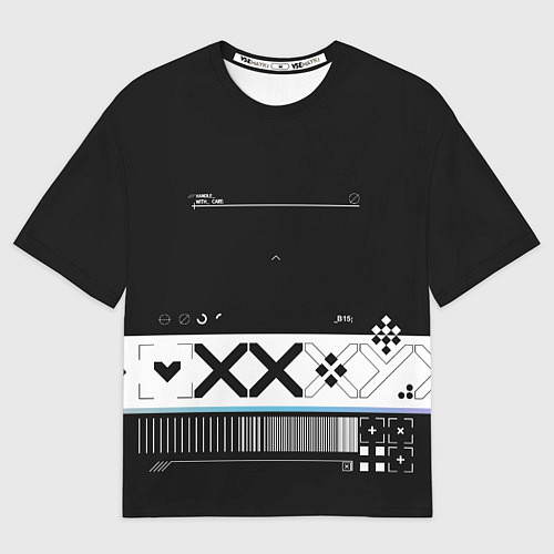 Мужская футболка оверсайз Desert Eagle: Printstream Black / 3D-принт – фото 1