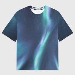 Футболка оверсайз мужская Северное Сияние, цвет: 3D-принт