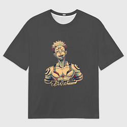 Мужская футболка оверсайз Сукуна