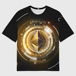 Футболка оверсайз мужская ETHEREUM ЭФИРИУМ, цвет: 3D-принт