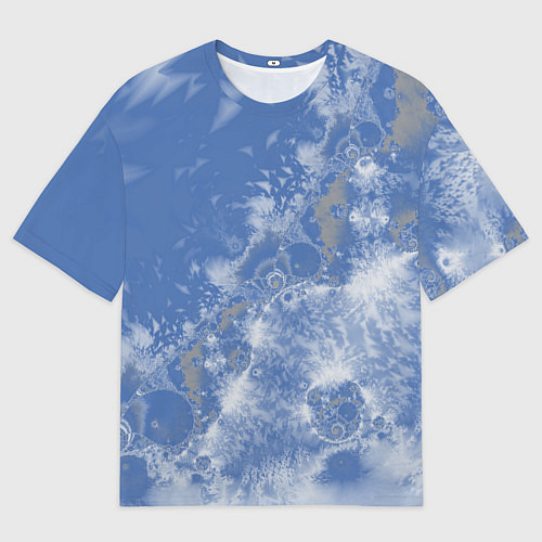 Мужская футболка оверсайз Летающие треугольники / 3D-принт – фото 1
