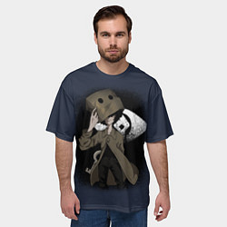 Футболка оверсайз мужская Little Nightmares 2 MONO, цвет: 3D-принт — фото 2