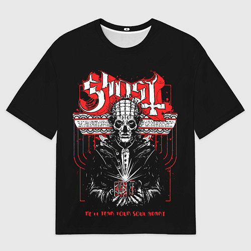 Мужская футболка оверсайз Ghost / 3D-принт – фото 1