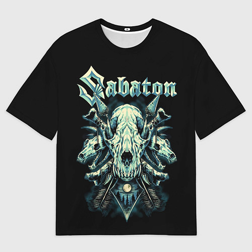 Мужская футболка оверсайз Sabaton / 3D-принт – фото 1