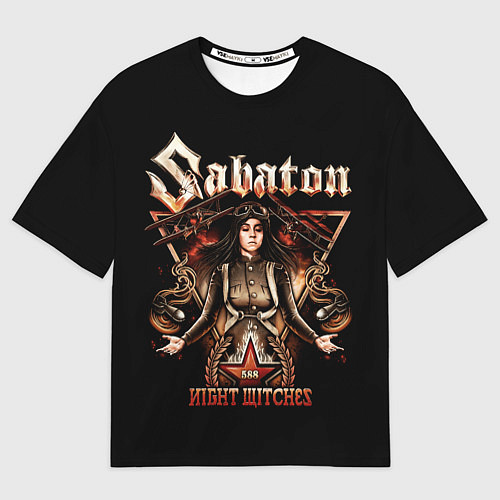 Мужская футболка оверсайз Sabaton / 3D-принт – фото 1