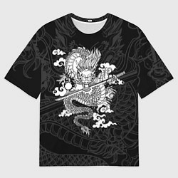 Мужская футболка оверсайз ДРАКОН DRAGON