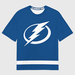 Мужская футболка оверсайз Тампа-Бэй Лайтнинг Форма1