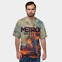 Футболка оверсайз мужская Metro Exodus, цвет: 3D-принт — фото 2