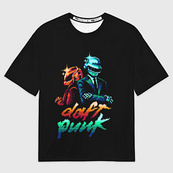 Футболка оверсайз мужская Daft Punk, цвет: 3D-принт