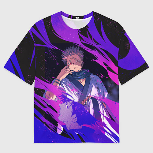 Мужская футболка оверсайз Магическая битва / 3D-принт – фото 1