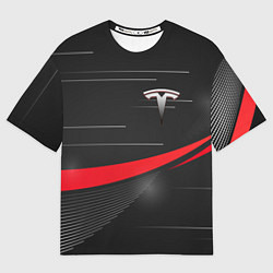 Футболка оверсайз мужская TESLA ABSTRACT ТЕСЛА СПОРТ, цвет: 3D-принт