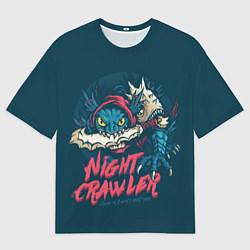 Мужская футболка оверсайз Night Crawler Dota 2