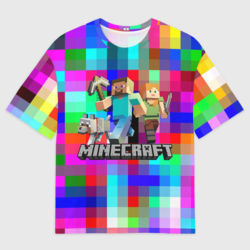 Мужская футболка оверсайз MINECRAFT МАЙНКРАФТ / 3D-принт – фото 1