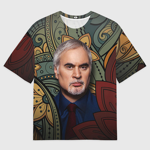 Мужская футболка оверсайз Меладзе Цветы Мандала / 3D-принт – фото 1