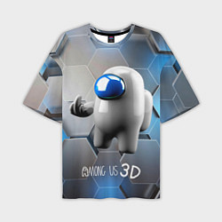 Мужская футболка оверсайз Among Us 3D