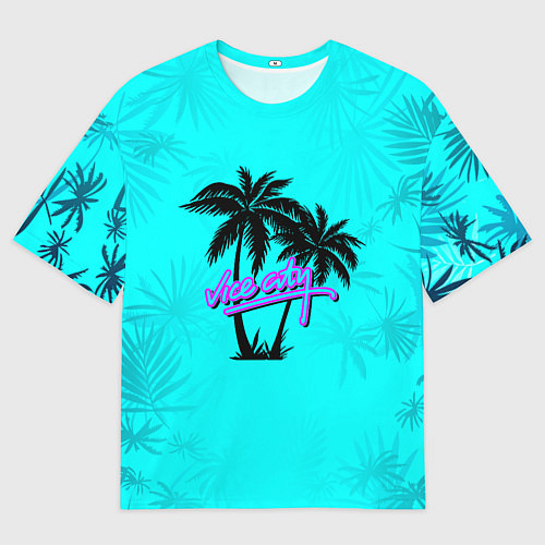 Мужская футболка оверсайз GTA Vice City гавайка / 3D-принт – фото 1