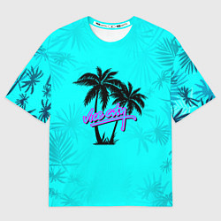 Мужская футболка оверсайз GTA Vice City гавайка