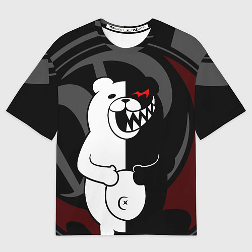 Мужская футболка оверсайз MONOKUMA МОНОКУМА DANGANRO / 3D-принт – фото 1