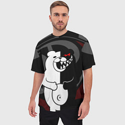 Футболка оверсайз мужская MONOKUMA МОНОКУМА DANGANRO, цвет: 3D-принт — фото 2