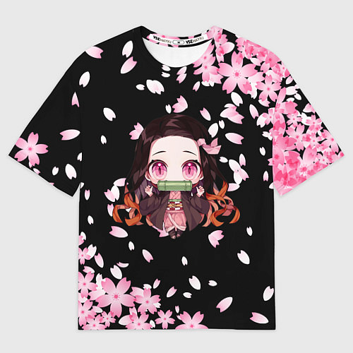 Мужская футболка оверсайз NEZUKO НЕЗУКО / 3D-принт – фото 1