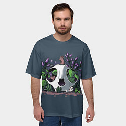 Футболка оверсайз мужская Мыши в черепе, цвет: 3D-принт — фото 2