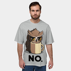 Футболка оверсайз мужская NO, цвет: 3D-принт — фото 2