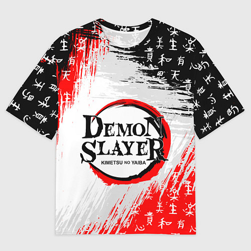 Мужская футболка оверсайз КЛИНОК, РАССЕКАЮЩИЙ ДЕМОНОВ / 3D-принт – фото 1