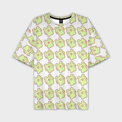 Мужская футболка оверсайз Счастливые лягушки