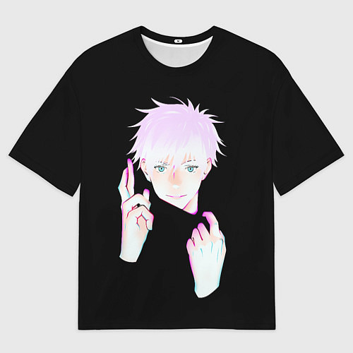 Мужская футболка оверсайз ГОДЖО САТОРУ GOJO SATORU / 3D-принт – фото 1