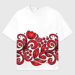 Футболка оверсайз мужская ХОХЛОМА, цвет: 3D-принт