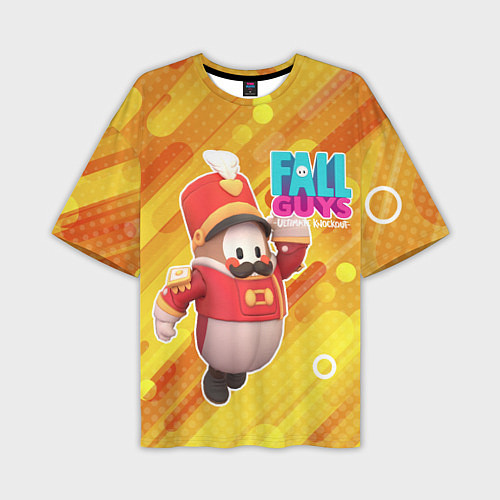 Мужская футболка оверсайз FALL GUYS Щелкунчик / 3D-принт – фото 1