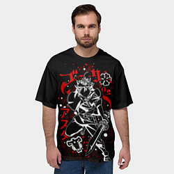 Футболка оверсайз мужская ЧЁРНЫЙ КЛЕВЕР, АСТА, цвет: 3D-принт — фото 2