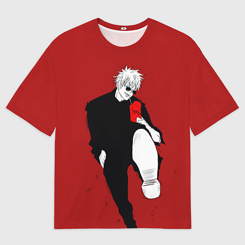 Мужская футболка оверсайз Годжо Сатору Магическая битва / 3D-принт – фото 1