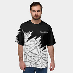 Футболка оверсайз мужская МАНИЖА ПЕСНИ MANIZHA Z, цвет: 3D-принт — фото 2