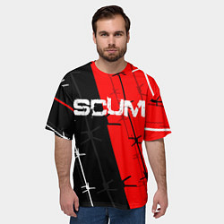 Футболка оверсайз мужская SCUM, цвет: 3D-принт — фото 2