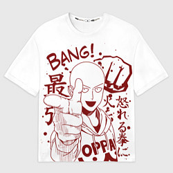 Футболка оверсайз мужская One-Punch Man, цвет: 3D-принт