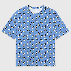 Футболка оверсайз мужская Пингвины, цвет: 3D-принт