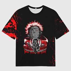 Мужская футболка оверсайз JUJUTSU KAISEN СУКУНА