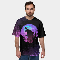 Футболка оверсайз мужская GODZILLA ГОДЗИЛЛА, цвет: 3D-принт — фото 2